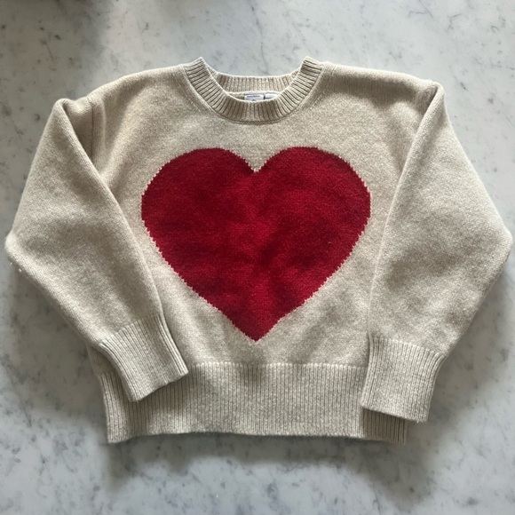 Petit Bateau Heart Cream Sweater - Picture 2 of 7